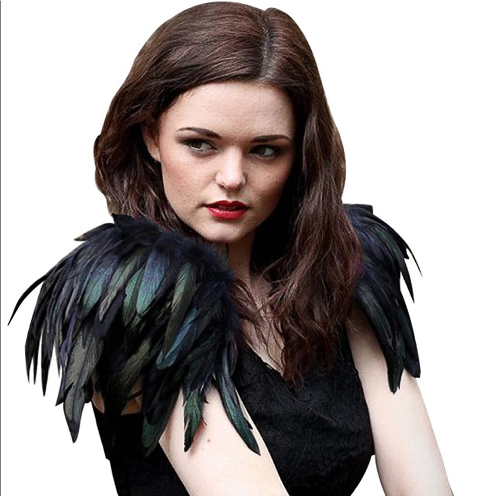 Feather Shawl or Shoulder Wrap